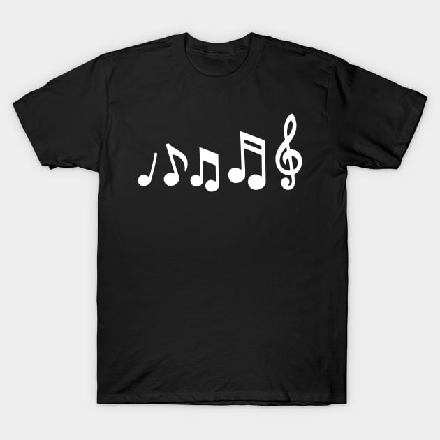 Sheet Music Evolution Musician Gift T-Shirt by Foxxy Merch